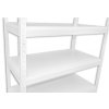 Kellerregal mit weissböden Biedrax 50 x 60 x 180 cm weiss - 6 Laminatboden weiss 12 mm