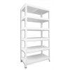 Kellerregal mit weissböden Biedrax 50 x 60 x 180 cm weiss - 6 Laminatboden weiss 12 mm
