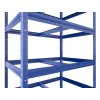 Kellerregal Biedrax 50 x 75 x 180 cm, Blau, 5 Fachböden weiß laminiert 12 mm, Fachlast 200 kg pro Fachboden
