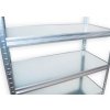 Kellerregal mit Metallböden Biedrax 50 x 120 x 210 cm verzinkt - 5 Böden verzinkt