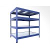 Kellerregal Biedrax 45 x 90 x 120 cm, Blau, 4 Stahlböden verzinkt, Fachlast 150 kg pro Fachboden