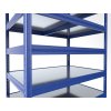Kellerregal Biedrax 50 x 60 x 240 cm, Blau, 7 Stahlböden verzinkt, Fachlast 150 kg pro Fachboden