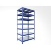 Kellerregal Biedrax 60 x 120 x 270 cm, Blau, 7 Stahlböden verzinkt, Fachlast 150 kg pro Fachboden