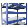 Kellerregal Biedrax 60 x 120 x 270 cm, Blau, 7 Stahlböden verzinkt, Fachlast 150 kg pro Fachboden
