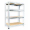 Speisekammer Regal mit Holzböden Biedrax 35 x 90 x 120 cm verzinkt - 4 Fachböden MDF