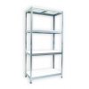 Speisekammer Regal mit weissböden Biedrax 45 x 90 x 180 cm verzinkt - 4 Laminatboden weiss