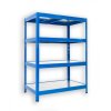 Speisekammer Regal mit Metallböden Biedrax 60 x 60 x 90 cm blau - 4 Böden verzinkt