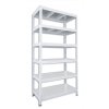 Speisekammer Regal mit Metallböden Biedrax 35 x 90 x 180 cm weiss - 6 Böden verzinkt