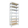Werkstattregal mit Holzböden Biedrax 45 x 90 x 210 cm verzinkt - 8 Fachböden MDF