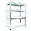 Werkstattregal mit weissböden Biedrax 60 x 90 x 120 cm verzinkt - 4 Laminatboden weiss 12