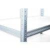 Werkstattregal mit weissböden Biedrax 45 x 90 x 240 cm verzinkt - 7 Laminatboden weiss 12