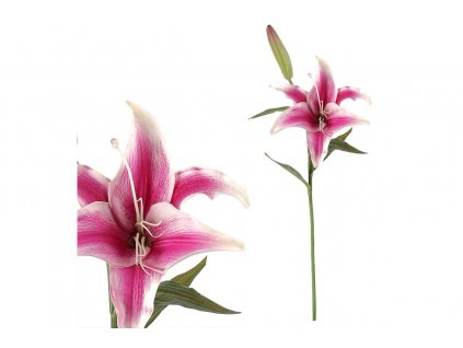 Lilie, barva tmavě růžová Květina umělá KUM3293