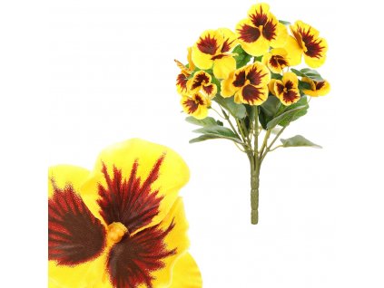 17106 kvetina umela maceska barva zluta kt7195
