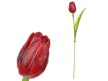 17208 tulipan plastovy v bordo barve cena za 1ks ve svazku 12ks sg60104 bor