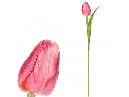 17217 tulipan plastovy v ruzove barve cena za 1ks ve svazku 12ks sg60104 pink