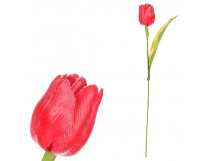 17226 tulipan plastovy v cervene barve cena za 1ks ve svazku 12ks sg60104 red2