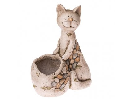 Keramický obal na květináč - kočka NG21