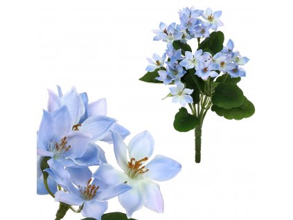 3351 plamenka kvetina umela barva modra kt7913 blue