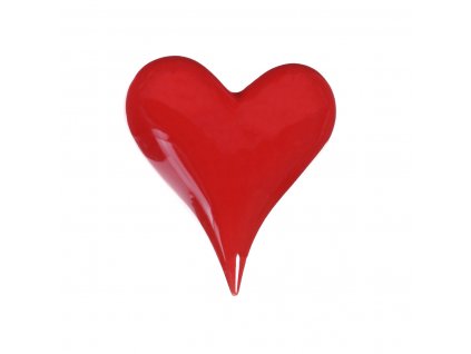 37795 srdce keramicke leskla cervena barva ala1237 red