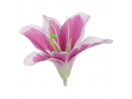 48426 1 lilie barva tmfialova kvetina umela vazbova cena za baleni 12ks kn7028 pur