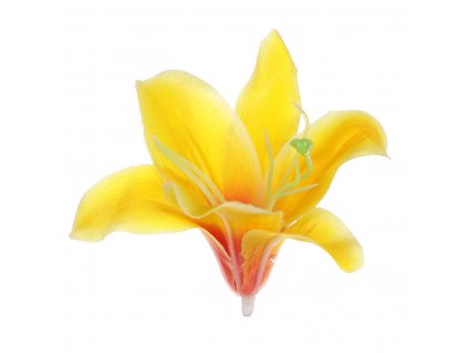 48435 1 lilie barva zluta kvetina umela vazbova cena za baleni 12ks kn7028 yel