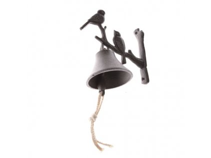 Litinový zvonek s ptáčky LS398