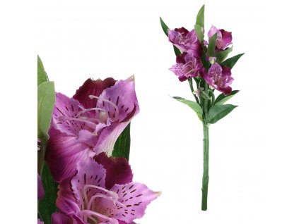 7455 alstromerie kvetina umela barva fialova kt7911 pur