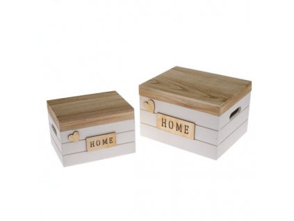 Dřevěná krabička s víkem LIQ5140