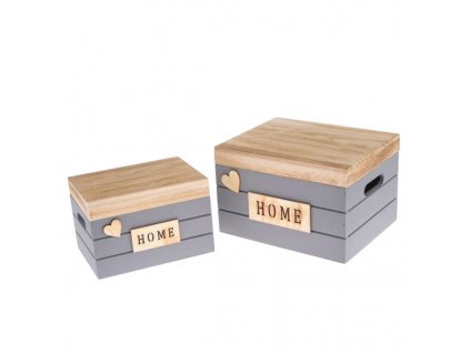 Dřevěná krabička s víkem LIQ5141