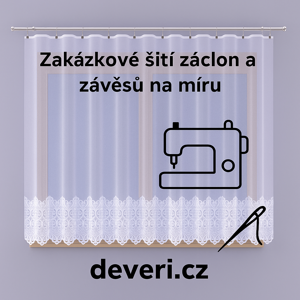 Zakázkové šití záclon a závěsů na míru