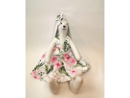 Maskot králíček Sára 50 cm bílý