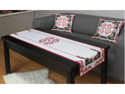 Vánoční ubrus Xmax 40x150cm bílý