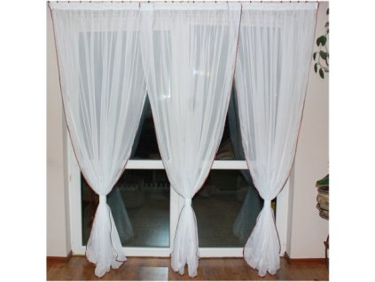 Amanda Balkónová hotová záclona 520x230 cm různé barvy  Čistý voál, můžeme ušít na míru