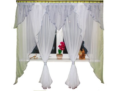 Abigail Balkónová voálová záclona 400x230 cm různé barvy  Čistý voál, můžeme ušít na míru