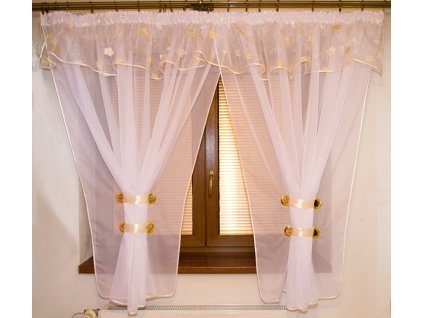 Hotová voálová záclona Tálie 400x150cm ecru