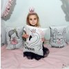 Dekorační polštářek Little queen 31x45cm2 bílý