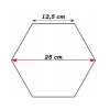 Obraz šestiúhelník s mechem průměr 25cm zelený (6)