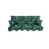 Polstr podsedák na zahradní houpačku Palmové listy 2x 184×52 cm – zelený  Podsedák na zahradní houpačku, vícebarevný