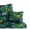 Polstr podsedák na zahradní houpačku Palmové listy 2x 184×52 cm – zelený  Podsedák na zahradní houpačku, vícebarevný