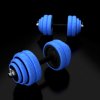 Sada posilovacích činek 30kg modrá