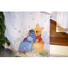 Dětská hotová voálová záclona Disney Medvídek Pú 350×150 cm – růžová  Hotová záclona, licenční Disney