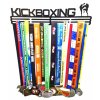 Kovový nástěnný věšák na medaile Kickboxing  3 rozměry, různé barvy