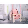 Plyšová houpačka králíček 36x36x27cm růžová do 20kg