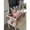 Plyšová houpačka 3v1 srdce růžová 34x34x34cm od 9 měsíců do 30kg