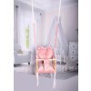 Plyšová houpačka 3v1 srdce růžová 34x34x34cm od 9 měsíců do 30kg