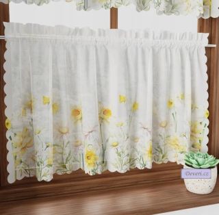 Narcisy kam se podíváš 🌼. Přivolejte jaro touto krásnou záclonkou. Všechny rozměry najdete zde 👉 https://1url.cz/2ezRa...