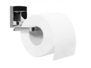 Oceľový nástenný držiak na toaletný papier 13x10x7cm strieborný