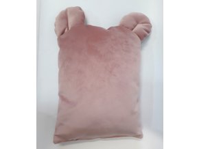 Dekorační polštářek s ušima 27x40cm růžový
