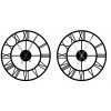 Nástěnné kovové hodiny Roma 50cm černé (2)