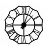 Nástěnné kovové hodiny Retro 80cm černé (1)